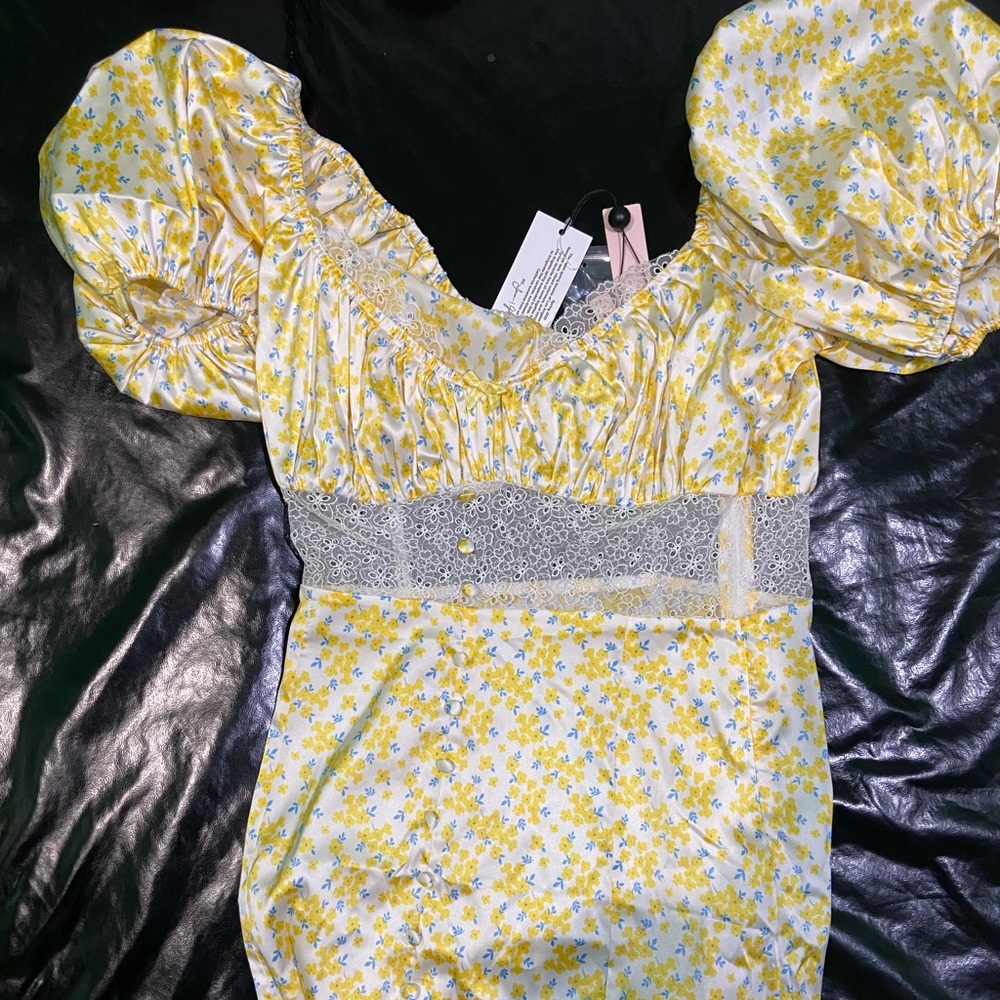 NWT For Love and Lemons x VS Daffodil Dress - Picture 4 of 5